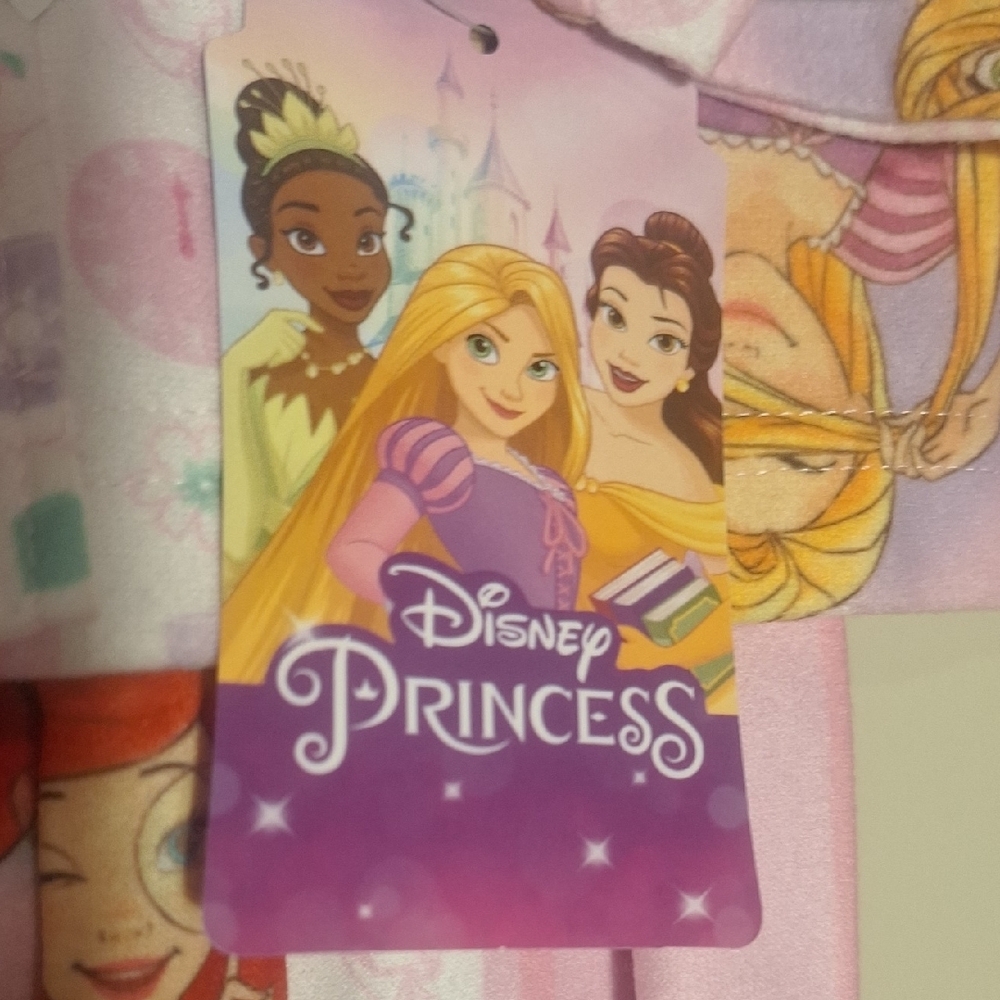 NWT Disney Pink Princess Kids Pajama Set - Picture 7 of 7